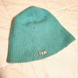 Cyan blue Neff beanie